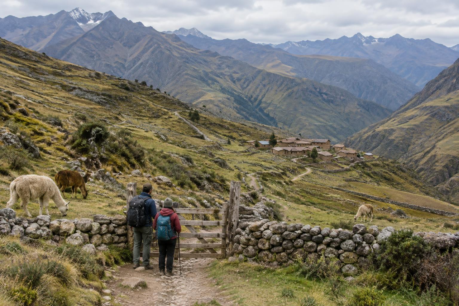 Walking Between Andean Villages: Paths, Gates and Livestock
